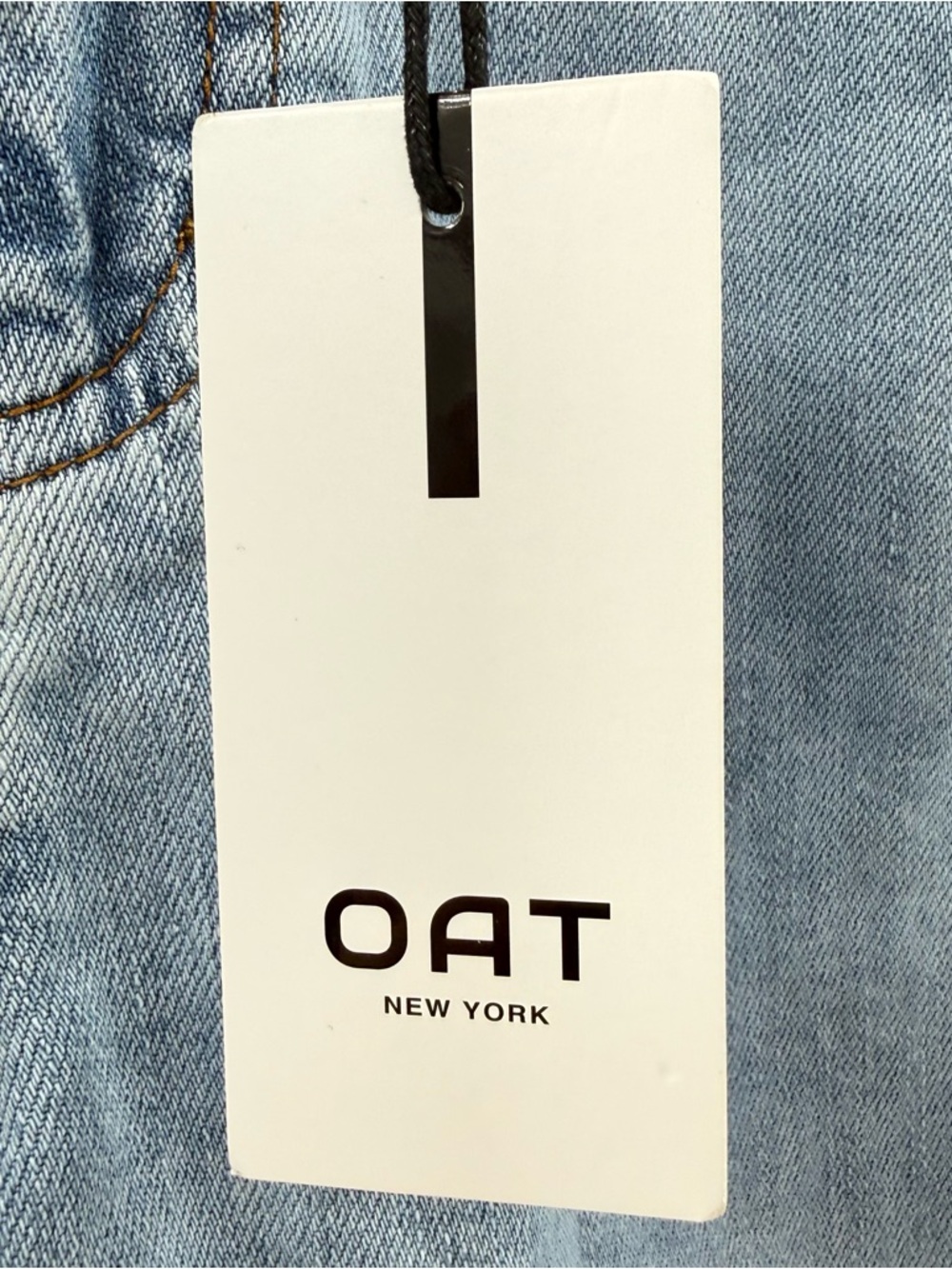 NWT OAT New York Cloud Luxe Lightweight Raw Hem Denim Cut Off Shorts Size 2 / 26 - Picture 5 of 11
